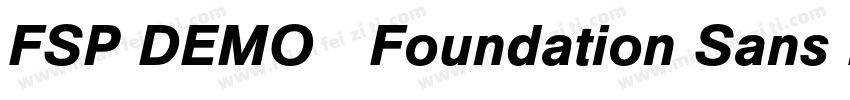 FSP DEMO   Foundation Sans Ex字体转换